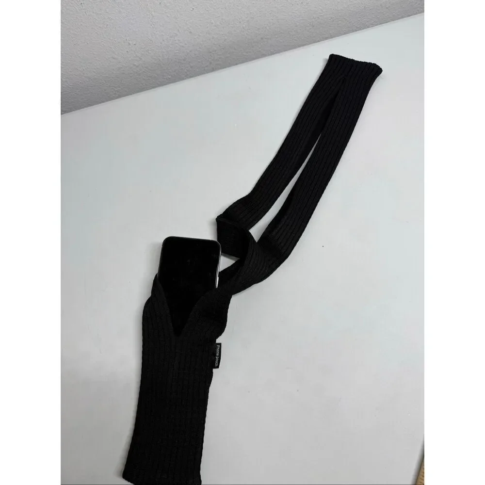 iPhone Pocket - Long - Black Knit